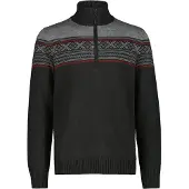 CMP Pull en tricot col zippé Wooltech