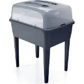 Nabbi Parenisko en plastique sur pieds DREP770W 77 cm - anthracite
