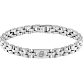 BOSS Bracelet en acier inoxydable à monogramme Double B