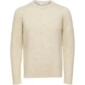 Selected Manches Longues Pullover Homme Beige XL