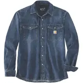 Carhartt Montana Relaxed Fit Denim Long-Sleeve Snap Front Chemise