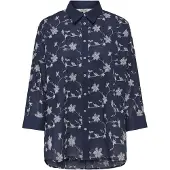 ONLY Chemisier 'ONLNew Lina Grace' bleu marine / blanc