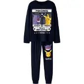 Name it Pyjama 'NKMSux Pokemon' bleu marine / jaune / lavande / blanc