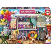 Educa Puzzle « Camion de glaces » 500 pièces Multicolore Enfants Multicolore Taille unique