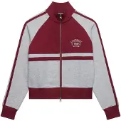 Superdry Veste de survêtement gris / rouge