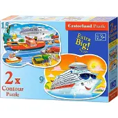 Castorland Puzzle Aventure en mer 9+15 pièces