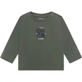 Noppies T-Shirt beige clair / vert foncé / noir