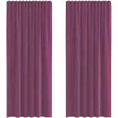 vidaXL Voile Rideaux avec passants 2 pcs. Violet 140x245 cm