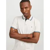 Jack & Jones T-Shirt 'JJPaulos' beige / vert / vert foncé