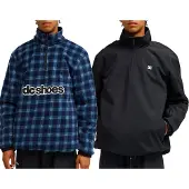Dc-shoes - Anorak réversible imperméable et respirant - Park Reversible Anorak 10K Anthracite - Taille L - Gris