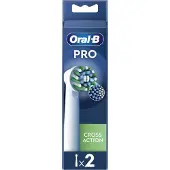 Oral-B Opzetborstel CrossAction Wit (2 stuks)