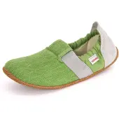 Giesswein Pantoufle ' Söll' gris / vert gazon