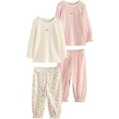 Next Pyjama beige / rose clair