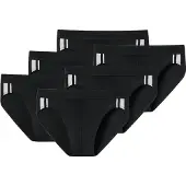 Schiesser Slip noir / blanc