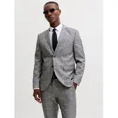 Jack & Jones Veste de costume 'JPRFranco' gris / gris clair