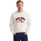 Gant pour homme. 2067153 Sweat-shirt avec design saisonnier beige (L), Casuel, Coton