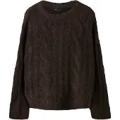 LMTD Pull-over 'NLFKLEAVECABLE' brun foncé