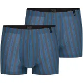 Schiesser Boxers ' Long Life Soft ' aqua / gris