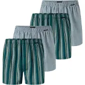 Schiesser Boxers ' Multi ' gris / menthe / vert foncé