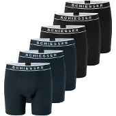 Schiesser Boxers ' 95/5 Multi ' bleu nuit / noir