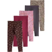 Next Leggings cappuccino / brun foncé / anthracite / rose / bourgogne