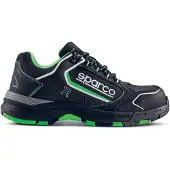 Sparco Chaussure de sécurité 07528NRVF Baku ESD S3S SR FO HRO, Noir/Vert, 40