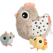 Done by Deer Hide & Seek Clucky Game Activity Beige Enfants