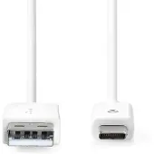 Nedis Câble USB-C vers USB-A, 1 m, 480 Mbit/s, noir
