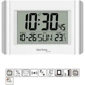 Technoline Horloge murale à quartz WS8002 avec affichage de la température et de la date