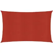 vidaXL Voile d'ombrage 160 g/m² Rouge 3x6 m PEHD
