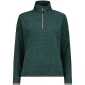 CMP Polaire 1/2 zip en jersey chiné femme