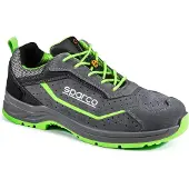 Sparco Chaussures de sécurité 07538GRVF Indy Felix ESD S1PS, noires et vertes, taille 43