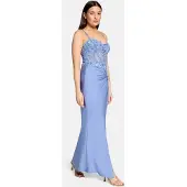 Vera Mont Robe de soirée bleu pastel