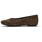 FitFlop pour femme. ADR-E76 Ballerines en Piel Delicato Leopard marron (40), Plat, Cuir, Aucun, Casuel, Imprimé animal