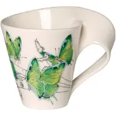 Villeroy & Boch Mug avec anse (boîte cadeau) NewWave Caffè Deep green hairstreak, Tasse, Multicolore