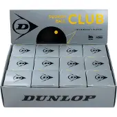 Dunlop Balles De Squash Club Single Yellow Dot