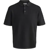 Jack & Jones George Polo Tricot plat en coton doux, Col polo classique avec patte de boutonnage, Coupe décontractée et confortable