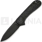 We Knife Couteau pliant Elementum, Black Titanium, Black Stonewash