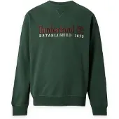 Timberland Sweat-shirt 'ESTABLISHED 1973' beige clair / marron / vert foncé