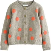 Next Cardigan taupe / orange foncé