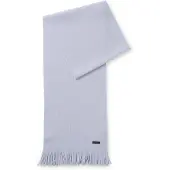 BOSS Écharpe en maille en laine vierge avec logo