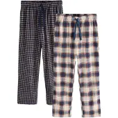 Next Pantalon de pyjama bleu marine / bleu clair / marron / blanc