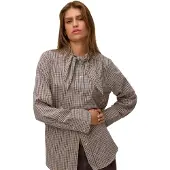Vero Moda Synne Long Sleeve Shirt Marron L Femme