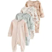 Next Pyjama beige / bleu pastel / rose pastel / blanc