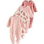 Next Pyjama rose / pitaya / blanc naturel