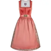 Spieth & Wensky Dirndl 'Koral' rouge