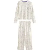Next Pyjama crème / vert / violet