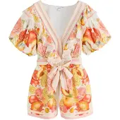 Next Combinaison beige clair / jaune citron / orange / rose