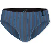 Schiesser Slip ' Long Life Soft ' aqua / gris