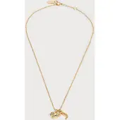 Juicy Couture Chaîne 'Heart & J Charm Pendant' or